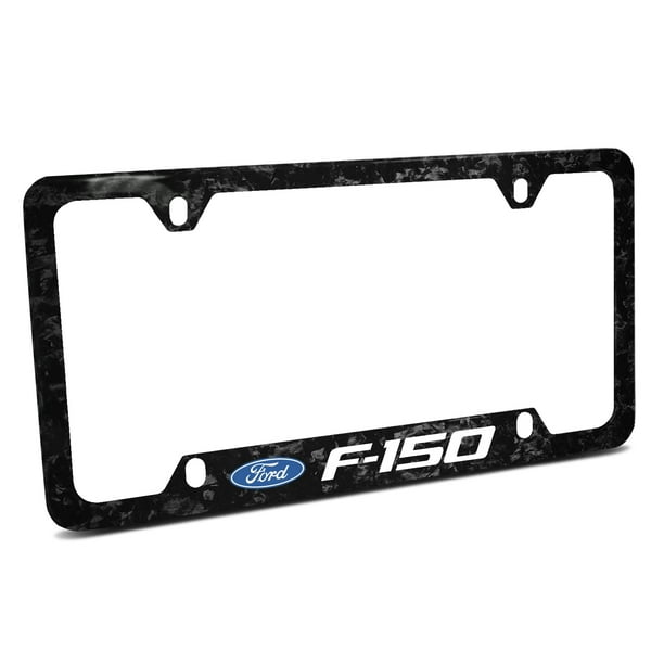 12x6 Ford CarBeyondStore Ford F150 Black Carbon Fiber Vinyl Insert 50 States License Plate Frame Chrome 12x6 Ford CarBeyondStore Ford F150 Black Carbon Fiber Vinyl Insert 50 States License Plate Frame Chrome